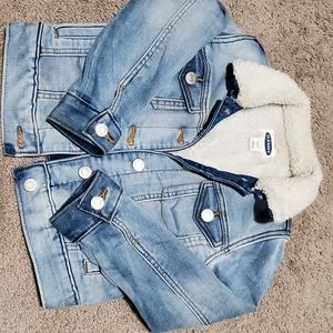 Denim sherpa jacket